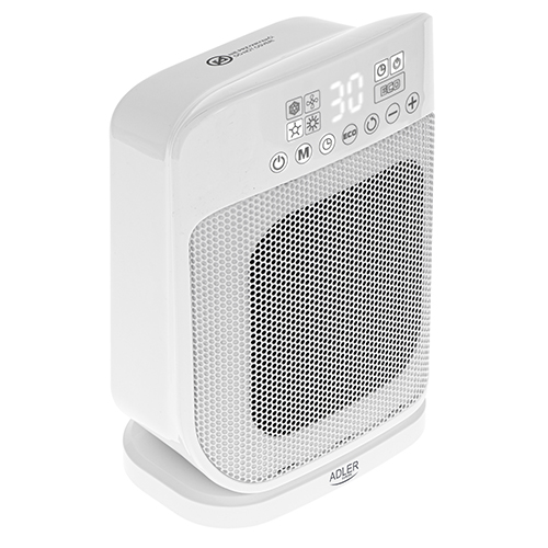 Keramický ohrievač Adler LCD s diaľkovým ovládaním 1500W